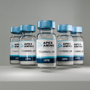 Tesamorelin 10mg - 5 Vial Pack with Back Water