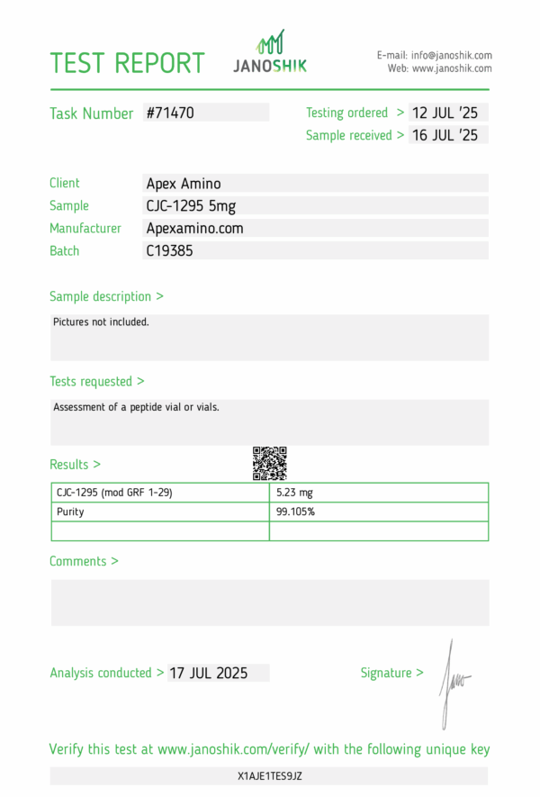 CJC-1295 (without DAC) - 5mg - Image 3