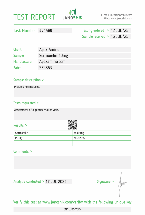 Sermorelin - 10mg - Image 3