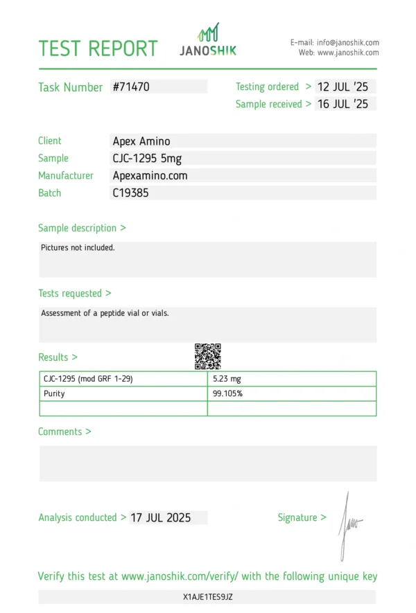 CJC-1295 (without DAC) - 5mg - Image 2