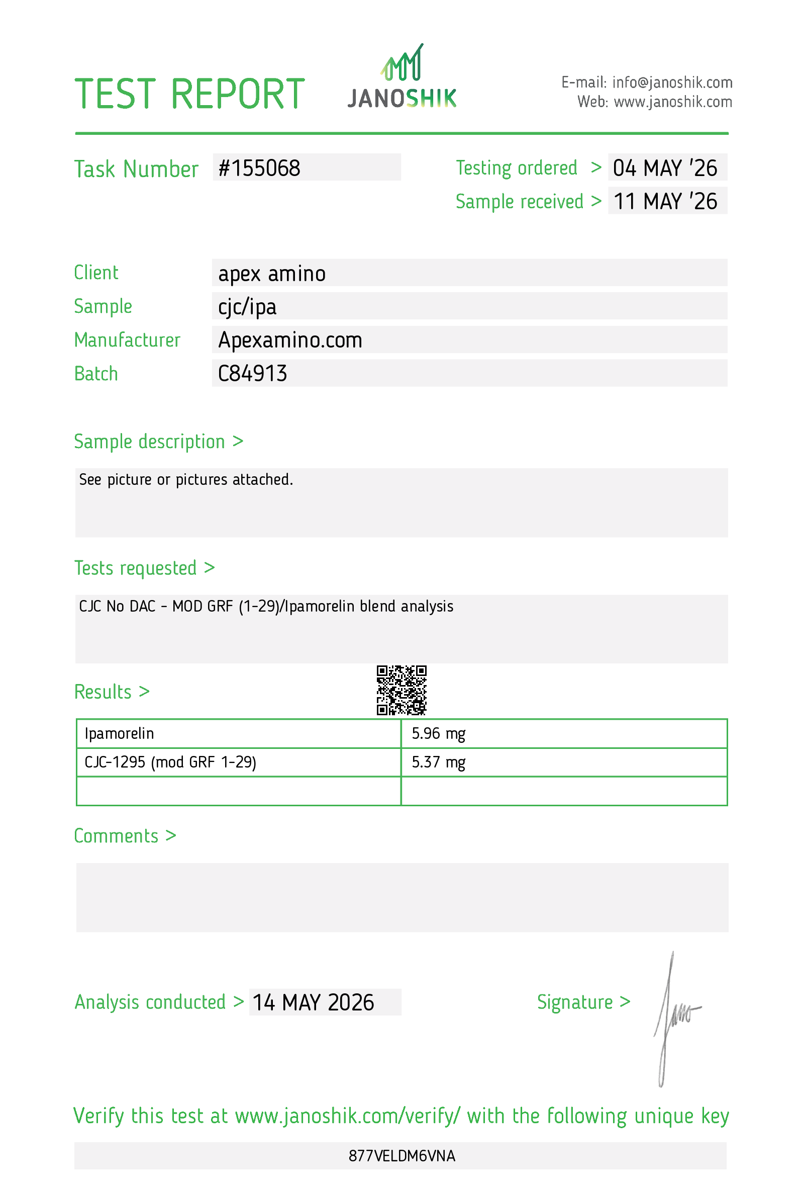 CJC-1295 w/o DAC/Ipamorelin Blend 5mg/5mg - Image 3